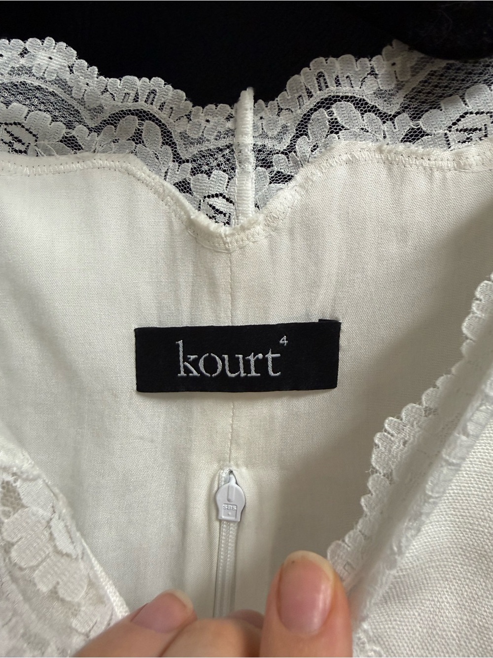 Few Moda White Linen Lace-Up Tank Top - Picture 4 of 5